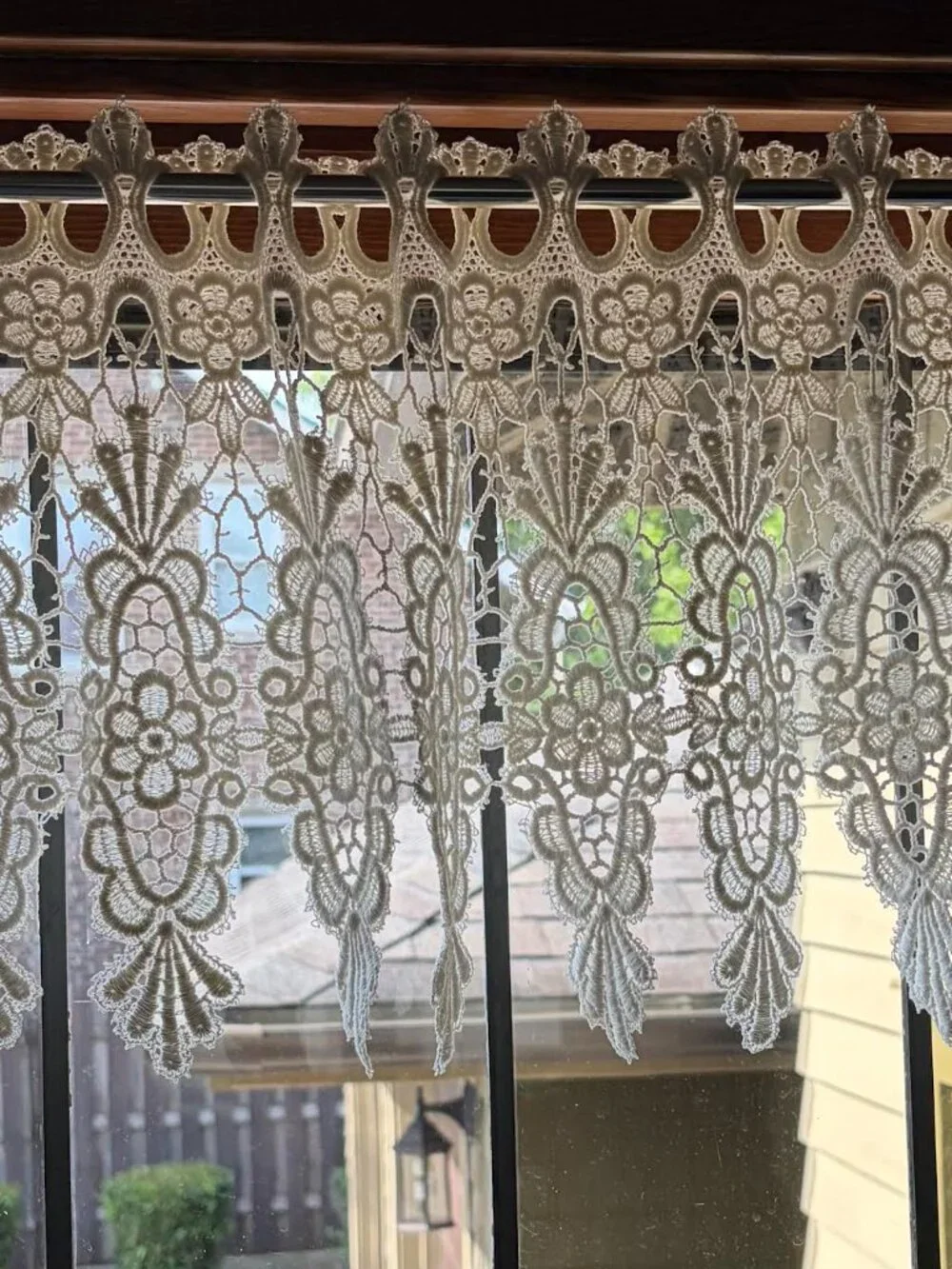 Imported Medallion Macrame Valance 12